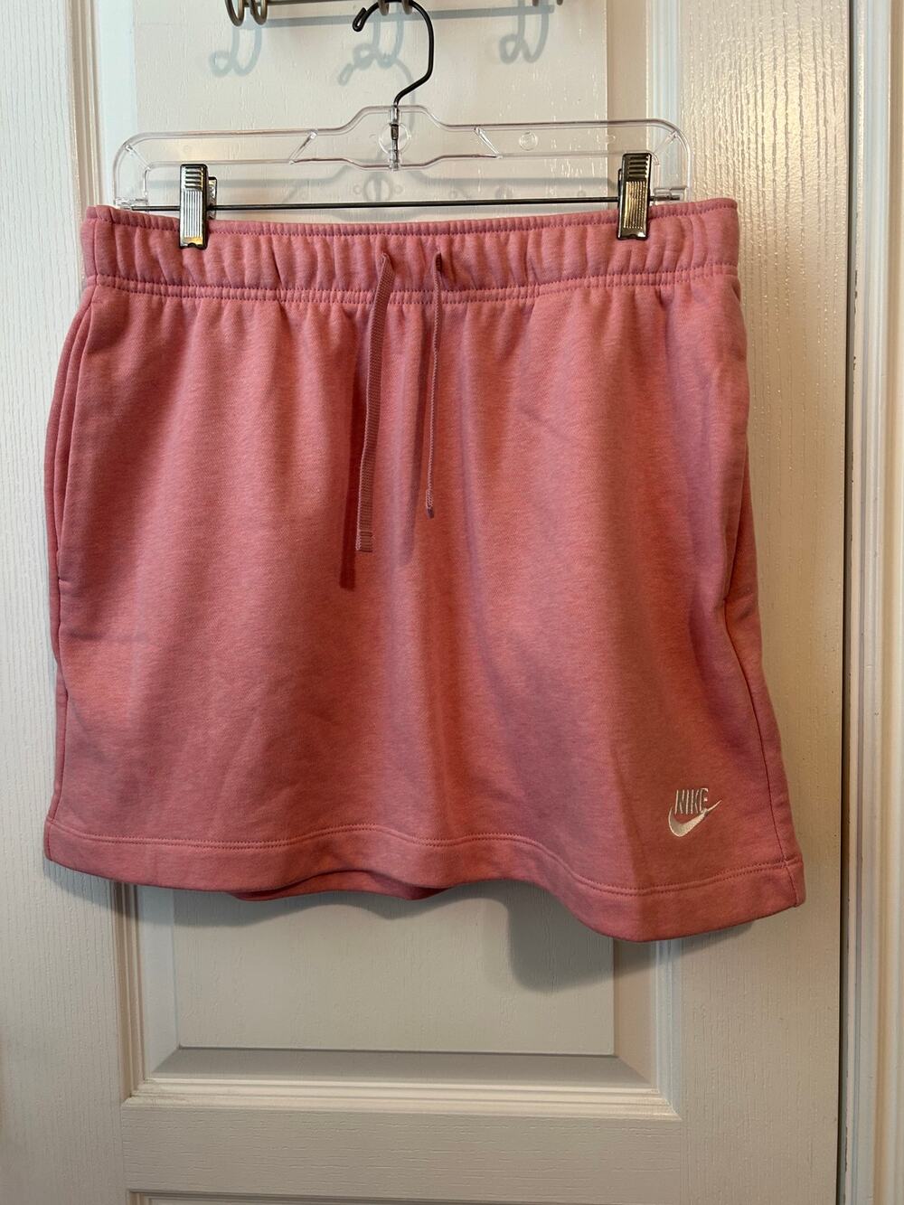Nike Pink Sweatpant Material Skirt NWOT